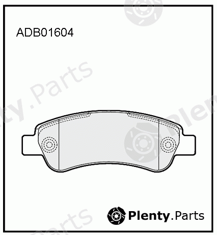  ALLIED NIPPON part ADB01604 Brake Pad Set, disc brake