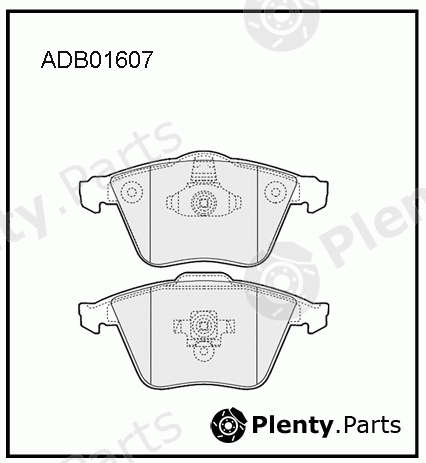  ALLIED NIPPON part ADB01607 Brake Pad Set, disc brake