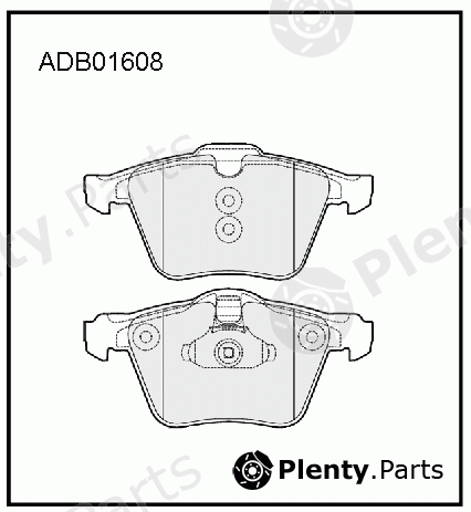  ALLIED NIPPON part ADB01608 Brake Pad Set, disc brake