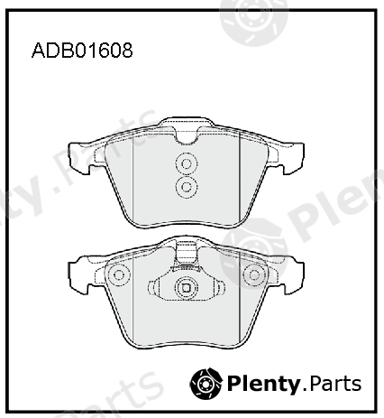  ALLIED NIPPON part ADB01608 Brake Pad Set, disc brake