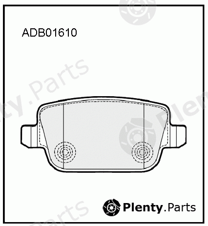  ALLIED NIPPON part ADB01610 Brake Pad Set, disc brake
