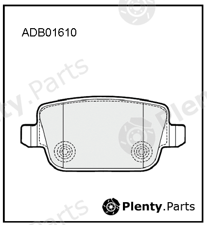  ALLIED NIPPON part ADB01610 Brake Pad Set, disc brake