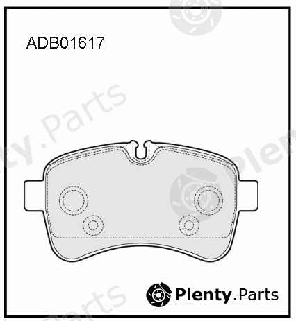  ALLIED NIPPON part ADB01617 Brake Pad Set, disc brake