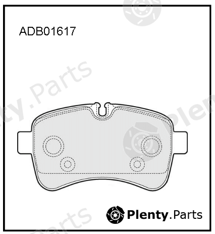  ALLIED NIPPON part ADB01617 Brake Pad Set, disc brake