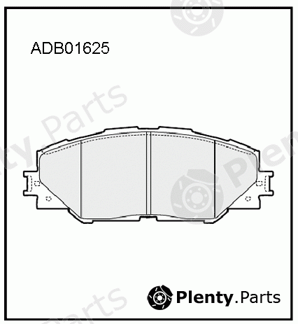  ALLIED NIPPON part ADB01625 Brake Pad Set, disc brake