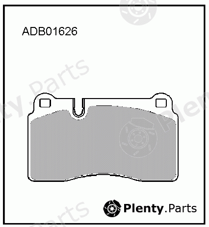  ALLIED NIPPON part ADB01626 Brake Pad Set, disc brake