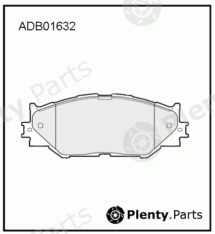  ALLIED NIPPON part ADB01632 Brake Pad Set, disc brake