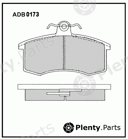  ALLIED NIPPON part ADB0173 Brake Pad Set, disc brake