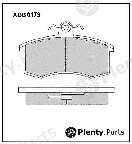  ALLIED NIPPON part ADB0173 Brake Pad Set, disc brake