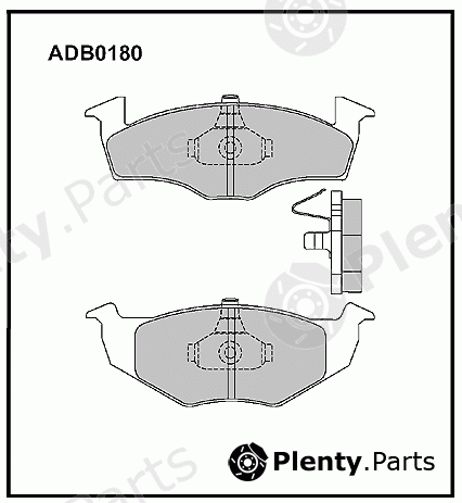  ALLIED NIPPON part ADB0180 Brake Pad Set, disc brake