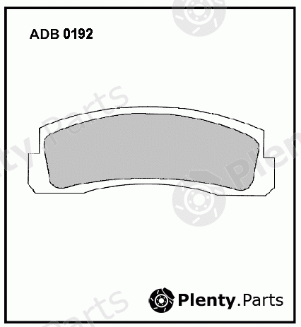  ALLIED NIPPON part ADB0192 Brake Pad Set, disc brake