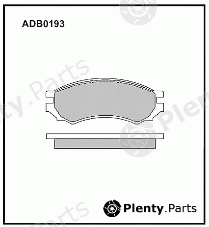  ALLIED NIPPON part ADB0193 Brake Pad Set, disc brake