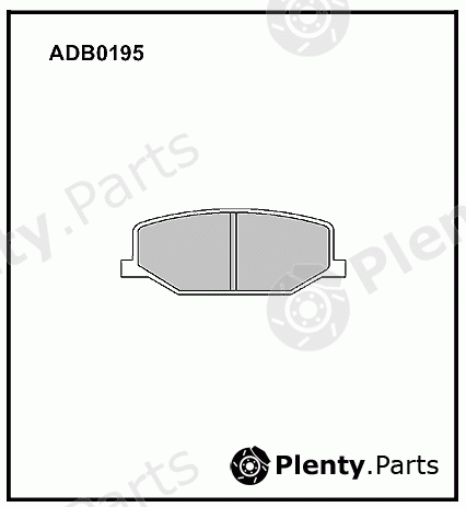  ALLIED NIPPON part ADB0195 Brake Pad Set, disc brake