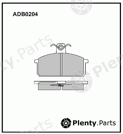  ALLIED NIPPON part ADB0204 Brake Pad Set, disc brake