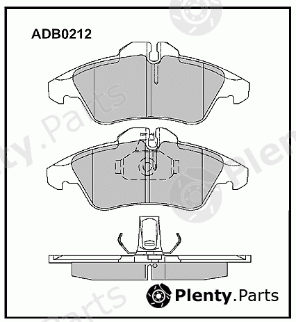  ALLIED NIPPON part ADB0212 Brake Pad Set, disc brake