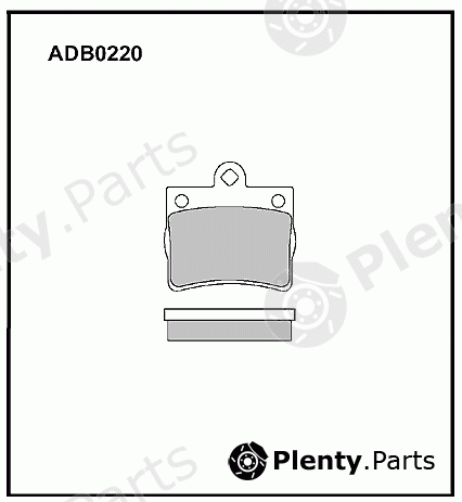 ALLIED NIPPON part ADB0220 Brake Pad Set, disc brake