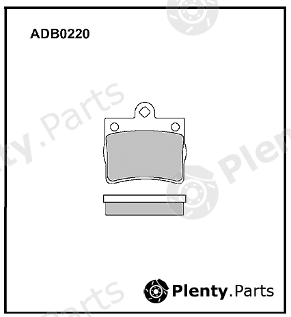  ALLIED NIPPON part ADB0220 Brake Pad Set, disc brake