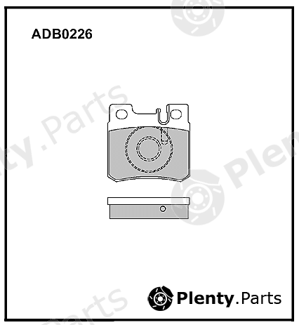  ALLIED NIPPON part ADB0226 Brake Pad Set, disc brake