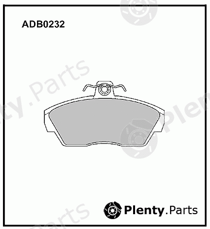  ALLIED NIPPON part ADB0232 Brake Pad Set, disc brake