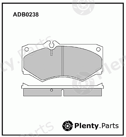  ALLIED NIPPON part ADB0238 Brake Pad Set, disc brake