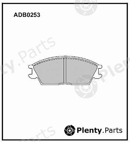  ALLIED NIPPON part ADB0253 Brake Pad Set, disc brake