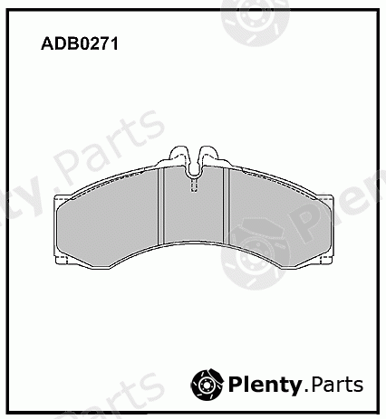  ALLIED NIPPON part ADB0271 Brake Pad Set, disc brake