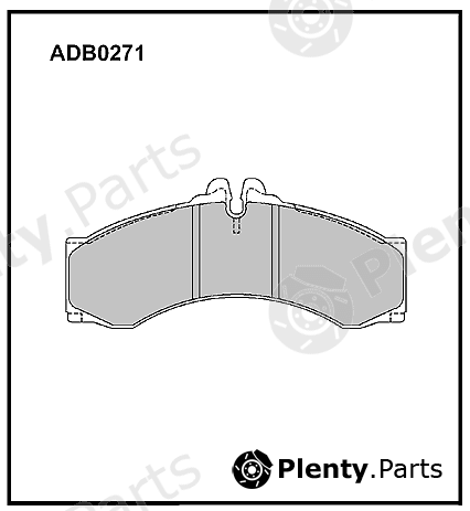  ALLIED NIPPON part ADB0271 Brake Pad Set, disc brake