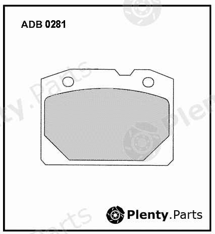  ALLIED NIPPON part ADB0281 Brake Pad Set, disc brake