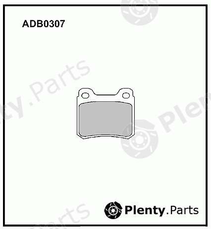  ALLIED NIPPON part ADB0307 Brake Pad Set, disc brake