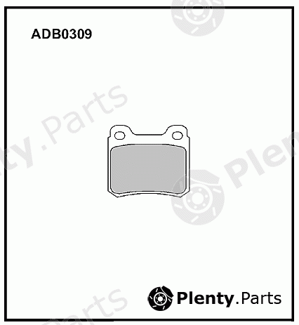  ALLIED NIPPON part ADB0309 Brake Pad Set, disc brake