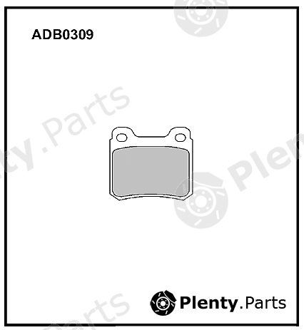  ALLIED NIPPON part ADB0309 Brake Pad Set, disc brake