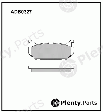  ALLIED NIPPON part ADB0327 Brake Pad Set, disc brake