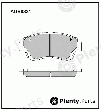  ALLIED NIPPON part ADB0331 Brake Pad Set, disc brake