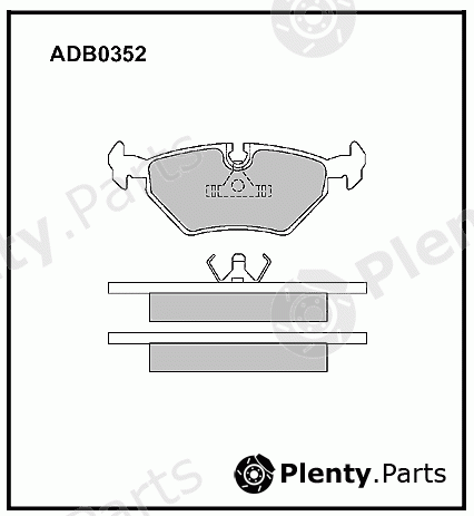  ALLIED NIPPON part ADB0352 Brake Pad Set, disc brake