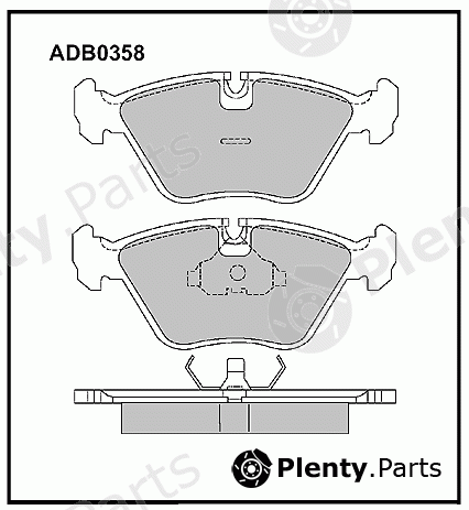  ALLIED NIPPON part ADB0358 Brake Pad Set, disc brake