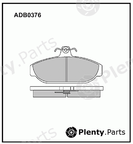  ALLIED NIPPON part ADB0376 Brake Pad Set, disc brake