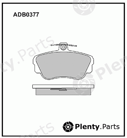  ALLIED NIPPON part ADB0377 Brake Pad Set, disc brake