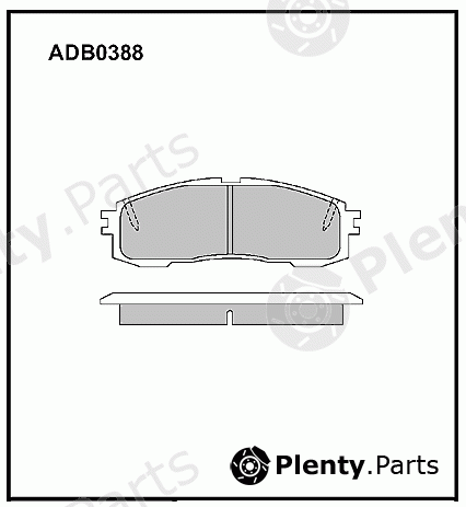  ALLIED NIPPON part ADB0388 Brake Pad Set, disc brake