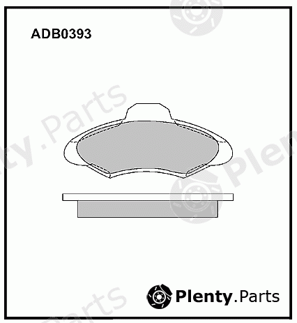  ALLIED NIPPON part ADB0393 Brake Pad Set, disc brake
