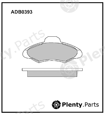  ALLIED NIPPON part ADB0393 Brake Pad Set, disc brake