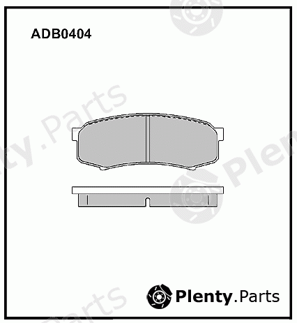  ALLIED NIPPON part ADB0404 Brake Pad Set, disc brake