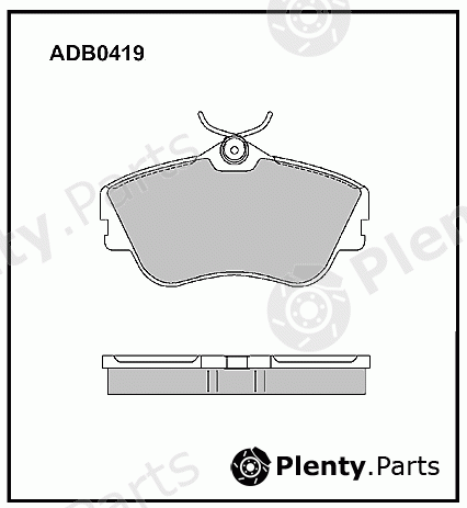  ALLIED NIPPON part ADB0419 Brake Pad Set, disc brake
