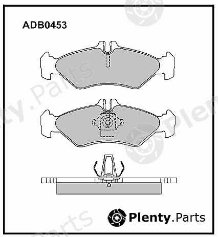  ALLIED NIPPON part ADB0453 Brake Pad Set, disc brake