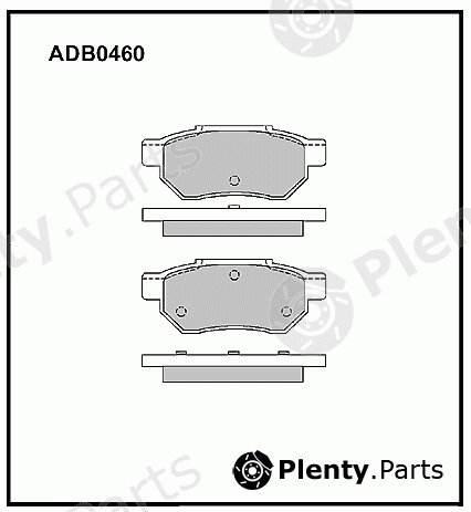  ALLIED NIPPON part ADB0460 Brake Pad Set, disc brake