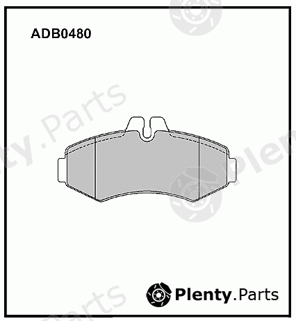  ALLIED NIPPON part ADB0480 Brake Pad Set, disc brake