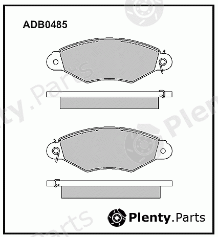  ALLIED NIPPON part ADB0485 Brake Pad Set, disc brake