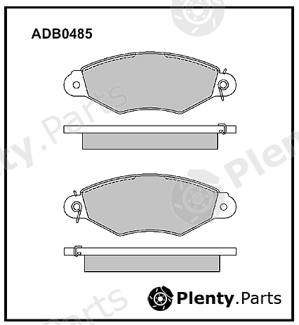  ALLIED NIPPON part ADB0485 Brake Pad Set, disc brake