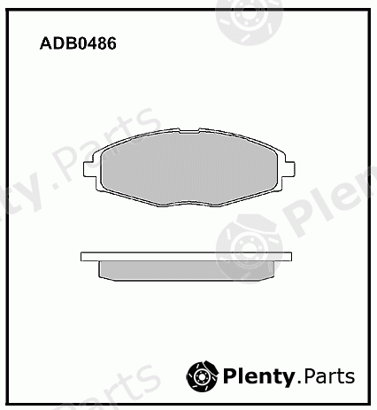  ALLIED NIPPON part ADB0486 Brake Pad Set, disc brake