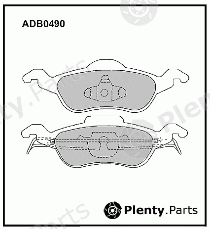  ALLIED NIPPON part ADB0490 Brake Pad Set, disc brake