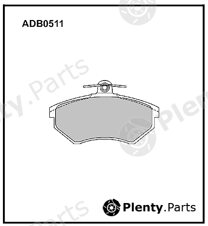  ALLIED NIPPON part ADB0511 Brake Pad Set, disc brake